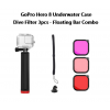 GoPro Hero 8 Underwater Case - Dive Filter 3pcs - Floating Bar Combo